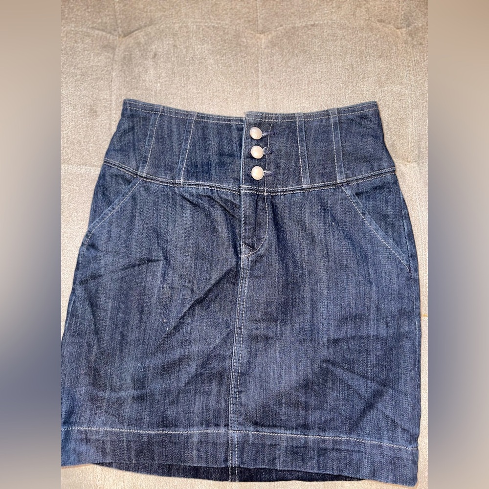 Women's Denim High-Waist mini skirt